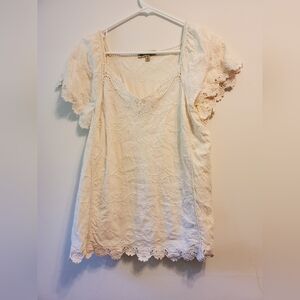 Democracy Embroidered Top